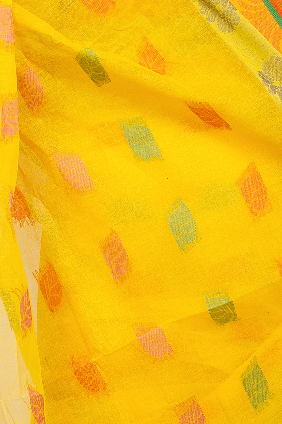 DipDiya Pure Cotton Yellow TalGach A Legacy Woven Tant Sarees