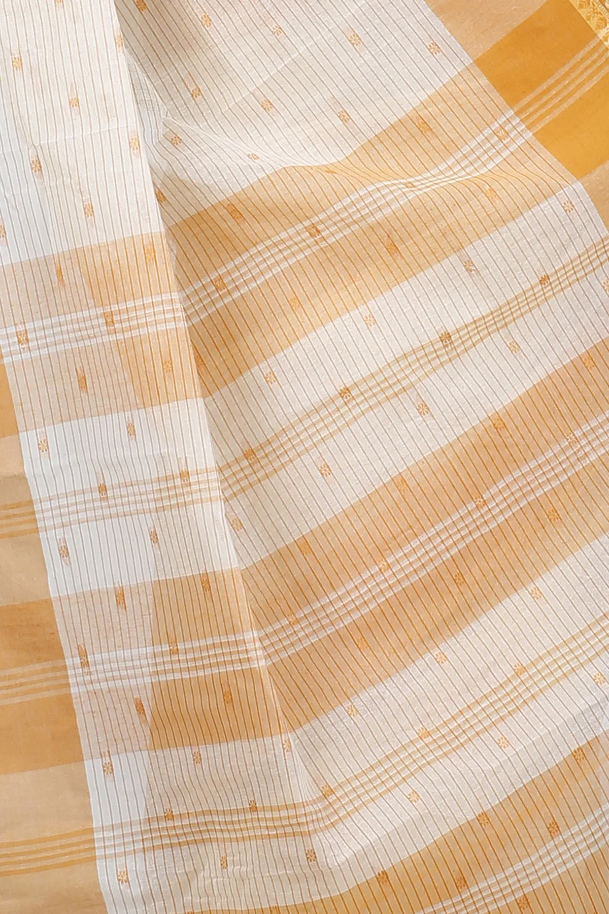 DipDiya Pure Cotton Yellow Uma Crafted in Bengal Tant Sarees