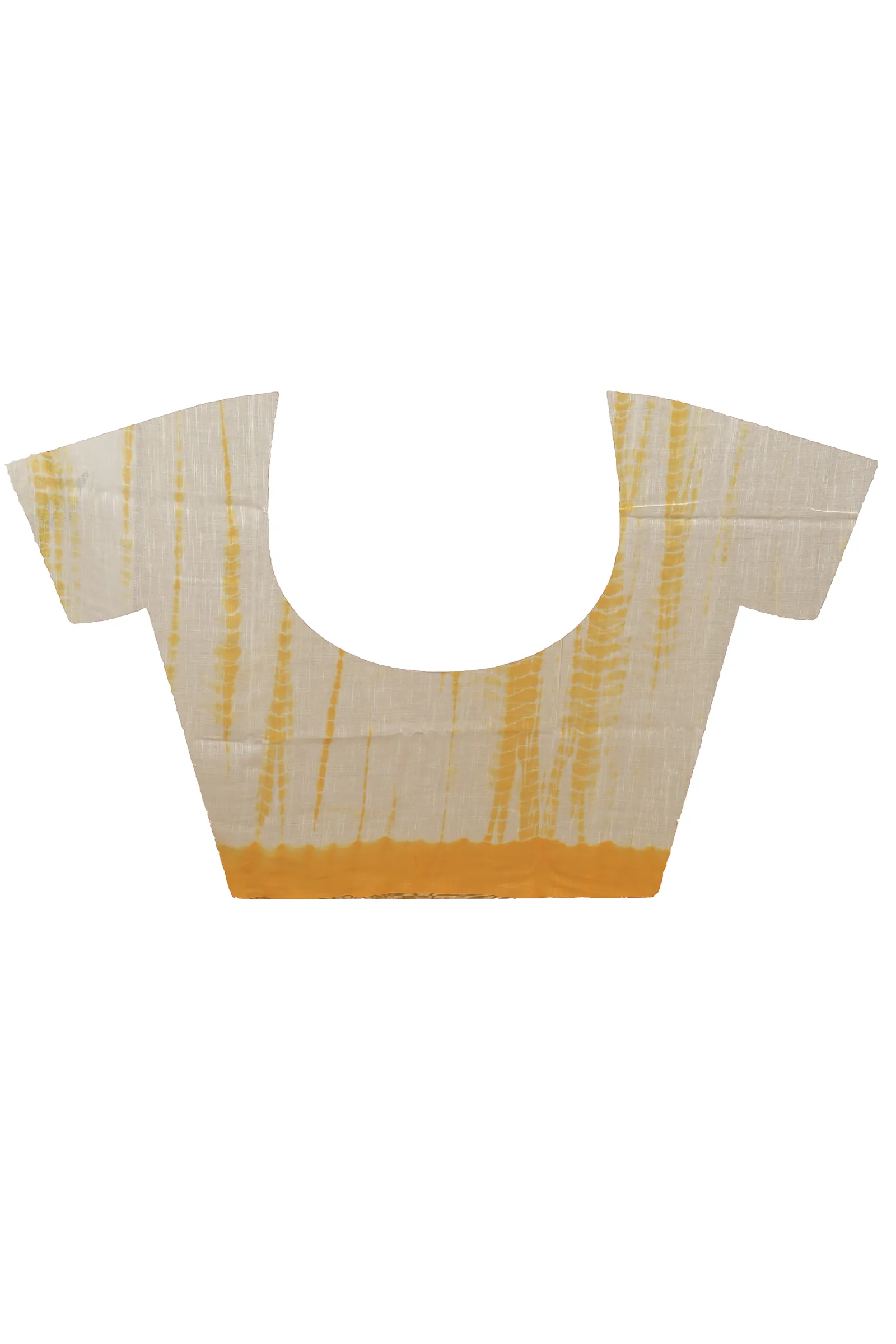 DipDiya Pure Cotton Yellow White Achmol Essence of Bengal Badhni Dye Sarees